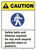Caution: Safety Belts And Lifelines Required ANSI - Wall Sign