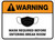 Warning: Mask Required Before Entering Break Room Rectangular - Floor Sign