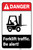 Danger: Forklift Traffic - Be Alert! ANSI with Icon Portrait - Label