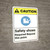 Caution: Safety Shoes Required Beyond This Point ANSI - Wall Sign