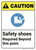 Caution: Safety Shoes Required Beyond This Point ANSI - Wall Sign