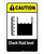Caution: Check Fluid Level with Icon Portrait - Label