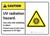 Caution: UV Radiation Hazard ANSI - Wall Sign