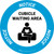 Notice: Cubicle Waiting Area Circular - Floor Sign