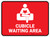 Cubicle Waiting Area Red Rectangle - Floor Sign