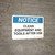 Notice: Clean Equipment Tools After Use - Wall Sign