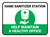 Help Maintain A Healthy Office Green Rectangle - Floor Sign