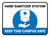 Keep This Campus Safe Blue Rectangular - Floor Sign
