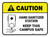 Caution: Keep This Campus Safe Rectangle - Floor Sign