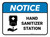 Notice: Hand Sanitizer Station Rectangular - Floor Sign