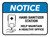 Notice: Help Maintain A Healthy Office Rectangle - Floor Sign