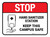 Stop: Keep This Campus Safe Rectangular - Floor Sign