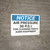Notice: Gas Air Pressure Psi Cleaning - Wall Sign