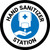 Hand Sanitizer Station Blue Circular - Floor Sign