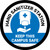 Keep This Campus Safe Hand Sanitizer Blue Circular - Floor Sign