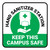 Keep This Campus Safe Hand Sanitizer Green Square - Floor Sign
