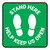 Stand Here - Help Keep Us Open Green Square - Floor Sign