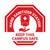 Stop Keep This Campus Safe White Circular - Floor Sign