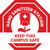 Stop Sign Keep This Campus Safe - Floor Sign