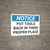 Notice: Housekeeping Proper Place - Wall Sign