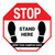 Stop: Stand Here Keep This Campus Safe - Floor Sign