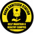 Help Maintain A Healthy Campus Circular Yellow/Black - Floor Sign