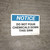 Notice: No Pouring Chemicals Sink - Wall Sign