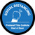 Social Distancing: Pretend This Cubicle Had A Door Blue Circular - Floor Sign