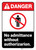 Danger: Admittance Without Authorization Keep Out ANSI - Wall Sign