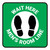 Wait Here: Men Room Line Green Square - Floor Sign