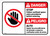 Danger: Follow Confined Space Entry Procedures Bilingual Spanish ANSI - Wall Sign