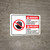 Danger: Follow Confined Space Entry Procedures Bilingual Spanish ANSI - Wall Sign