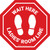 Stop Sign - Wait Here - Ladies Room Line - Floor Sign