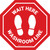 Stop Sign - Wait Here - Washroom Line - Floor Sign