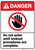 Danger: Do Not Enter Until Lockout Procedures Complete ANSI - Wall Sign