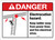 Danger: Electrocution Hazard Keep Ladder Away ANSI - Wall Sign