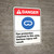 Danger: Eye Protection Required In Area Serious Injury ANSI - Wall Sign