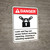 Danger: Lockout Tagout Power Before Cleaning Equipment ANSI - Wall Sign