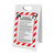 Lock Out Procedures with Icons Portrait - A-Frame Sign