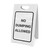 No Dumping Allowed Black and White Portrait - A-Frame Sign