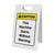 Caution: This Machine Starts Without Warning Vertical - A-Frame Sign