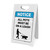 Notice: All Pets Must Be On Leash Dog Walker Icon Portrait - A-Frame Sign
