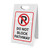 Do Not Block Pathway with Parking Icon Portrait - A-Frame Sign