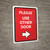 Please Use Other Door Right Arrow Red Portrait - Wall Sign