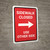 Sidewalk Closed Use Other Side Right Arrow (Red) Portrait - Wall Sign