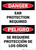 Danger: PPE Ear Protection Required Bilingual Spanish - Wall Sign