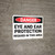 Danger: PPE Eye and Ear Protection Required Area - Wall Sign