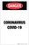 Danger: Coronavirus Covid-19 - Label