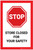 Stop: Store Closed For Your Safety - Label