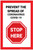 Stop Here: Prevent The Spread Covid-19 - Label